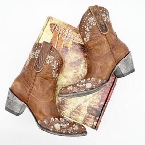 Old Gringo Amelia Oryx Floral Embroidered Western Cowgirl Boots Women's 8.5